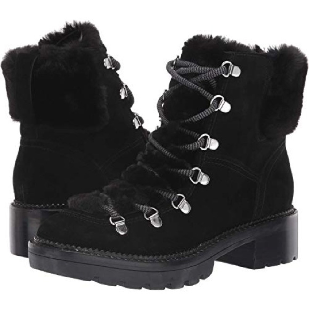 Marc Fisher Fur Lined Combat Boot